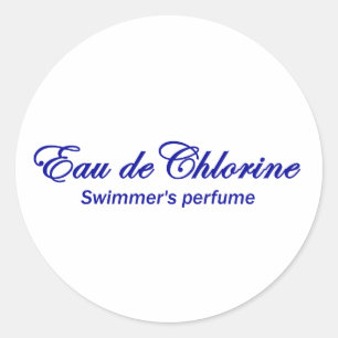 Sticker Rond Eau de Chlorine