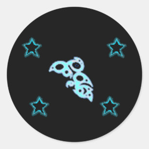 Sticker Rond EAU GODRUNE Étoiles