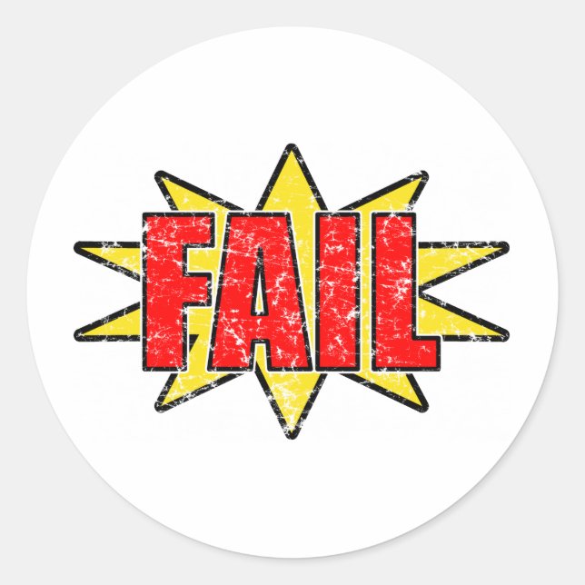 Sticker Rond Échec (Devant)