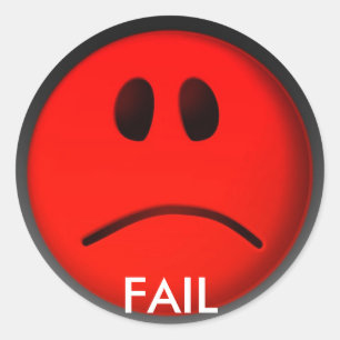 STICKER ROND ÉCHEC