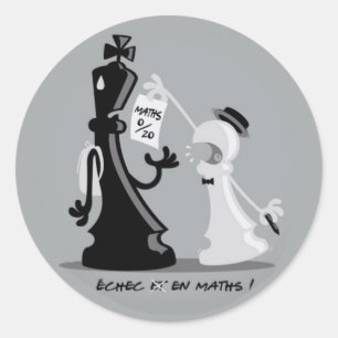 Sticker Rond Echec en maths