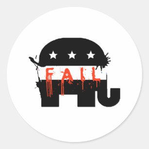 Sticker Rond Échec Républicain 1