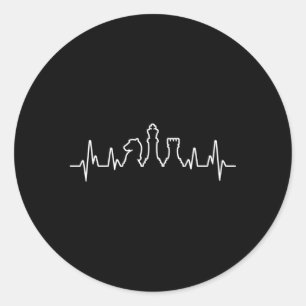 Sticker Rond Échecs Pièces Hebeat Échecs Joueur