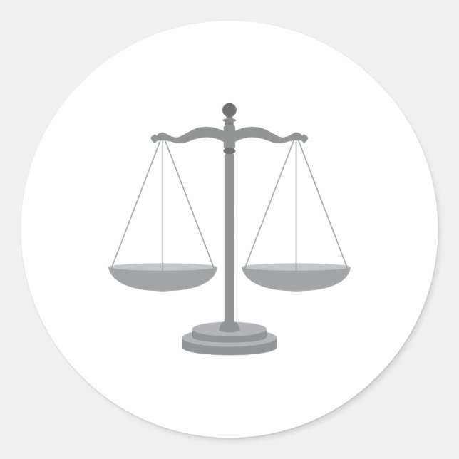 Sticker Rond Échelle de solde (Devant)