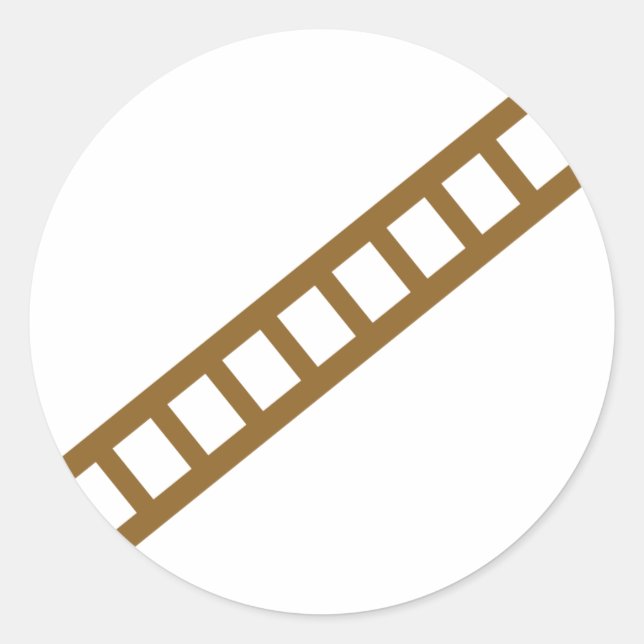 Sticker Rond échelle en bois (Devant)