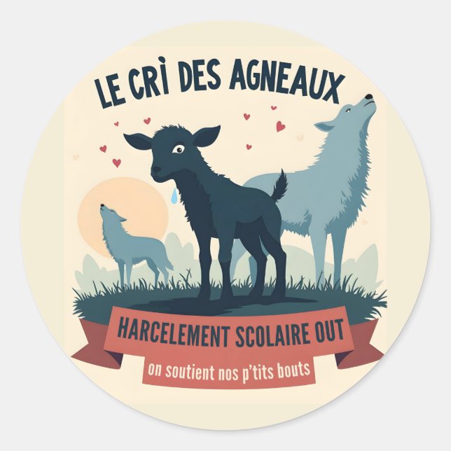 Sticker Rond Écho Contre l’Oppression - Insigne #BalanceTonTyra (Devant)