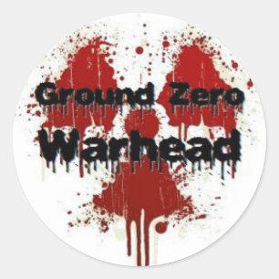 Sticker Rond Éclaboussure d'ogive de point zéro