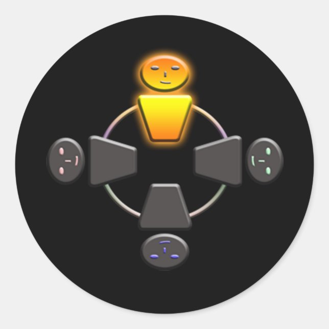 Sticker Rond Éclair (Devant)