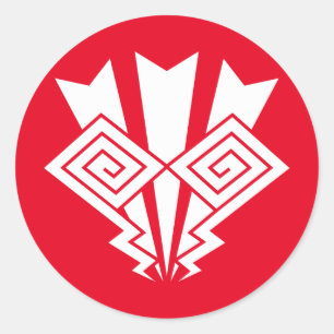 Sticker Rond Éclair tonnerre