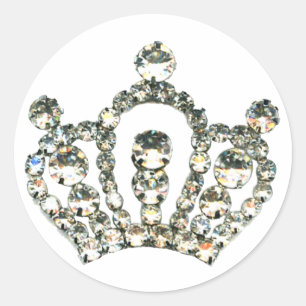 Sticker Rond Éclairage d'une Tiara