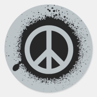 Sticker Rond Éclatement de la paix