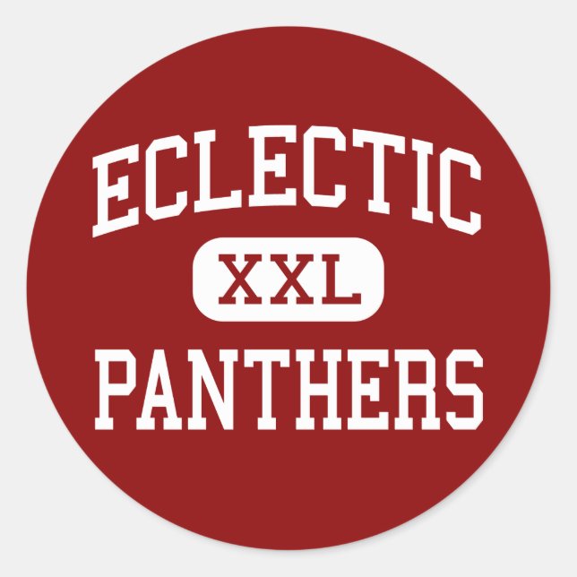 Sticker Rond Eclectique - Panthers - Middle - Eclectique Alabam (Devant)