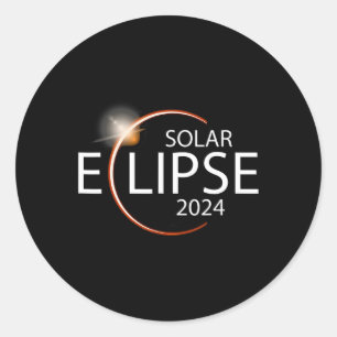 Sticker Rond Eclipse 2024 Shirt Total Solar Eclipse Party
