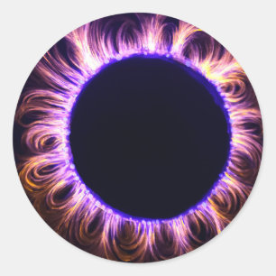 Sticker Rond éclipse solaire