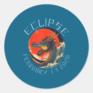 Sticker Rond Éclipse solaire 02 17 26