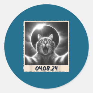 Sticker Rond Éclipse solaire 04 08 24