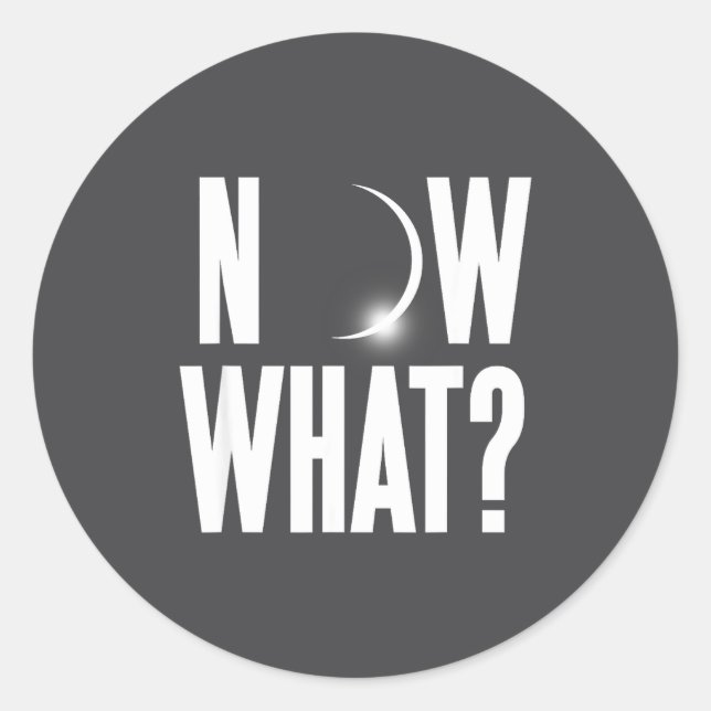 Sticker Rond Éclipse solaire août 2017 (Devant)