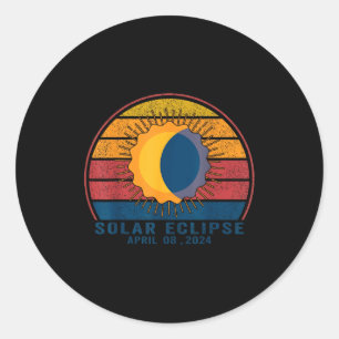 Sticker Rond Éclipse solaire Éclipse solaire totale