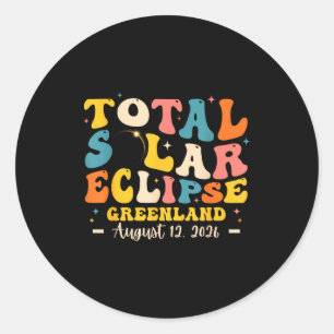 Sticker Rond Éclipse solaire Éclipse solaire totale
