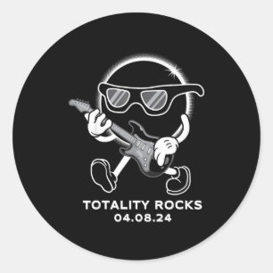 Sticker Rond Éclipse totale de soleil Totality Rocks