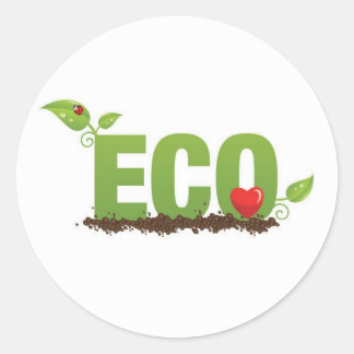 Sticker Rond Éco-amour