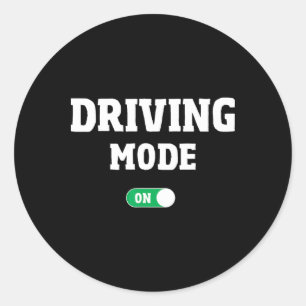 Sticker Rond École de conduite Test - Permis de conduire drôle 