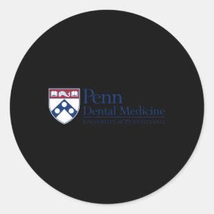 Sticker Rond École De Médecine Dentaire De Penn Quakers