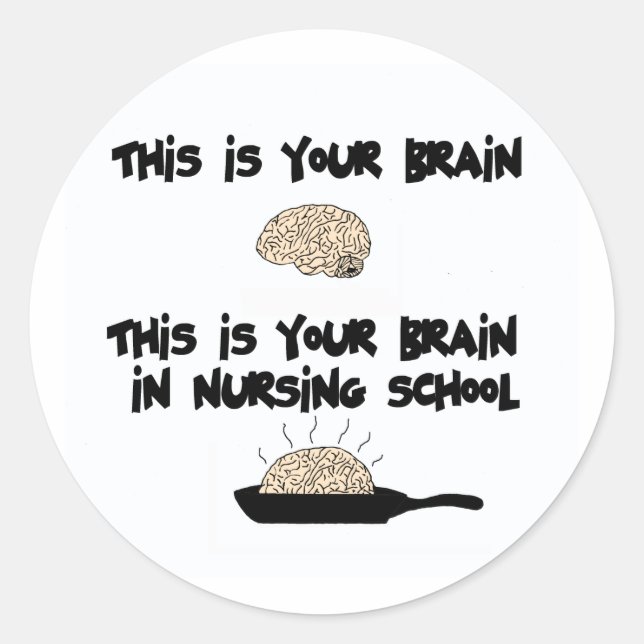 Sticker Rond École de soins infirmiers (Devant)