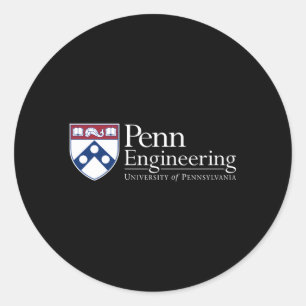 Sticker Rond École D'Ingénierie De Penn Quakers