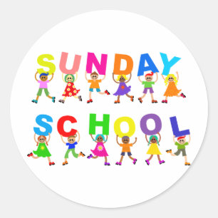 Sticker Rond École du dimanche