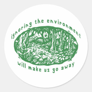 Sticker Rond Écologique