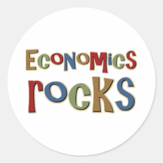 Sticker Rond Économie Rocks