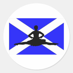 Sticker Rond Ecosse Leap