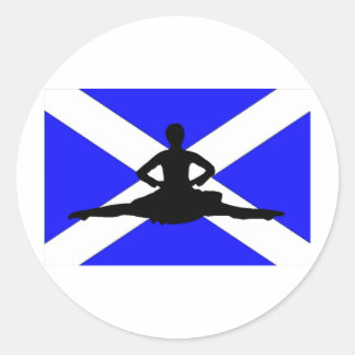 Sticker Rond Ecosse Leap