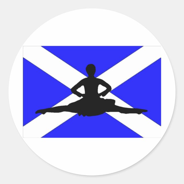 Sticker Rond Ecosse Leap (Devant)