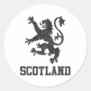 Sticker Rond Ecosse vintage