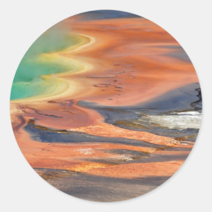 Sticker Rond Écoulement prismatique grand de ressort