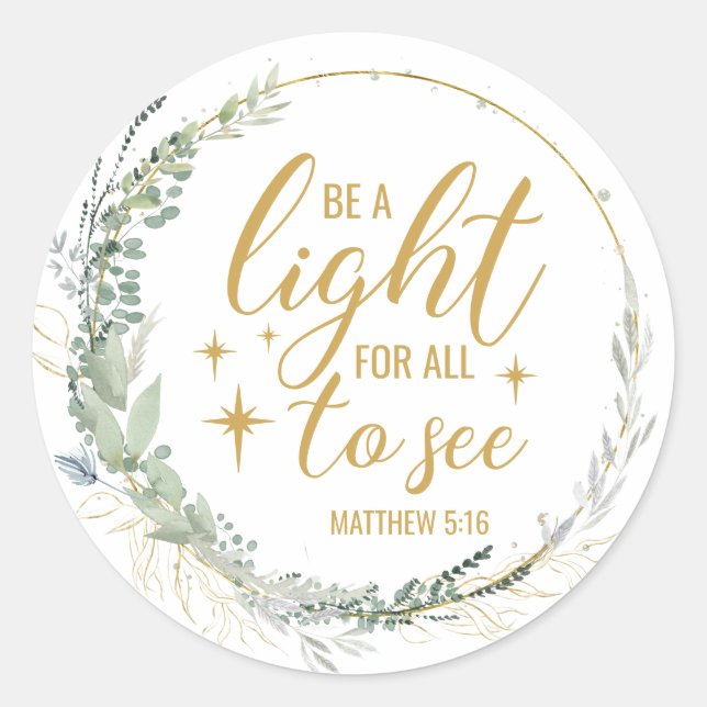 Sticker Rond Écouteur à lancer chrétien/biblique Sticke rond cl (Devant)