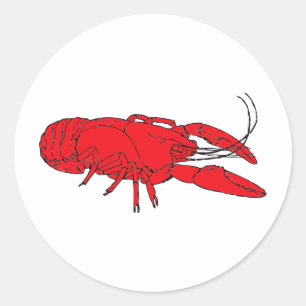 Sticker Rond écrevisse