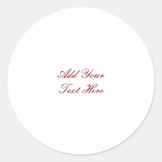Sticker Rond Écriture professionnelle ajouter du texte moderne (Devant)