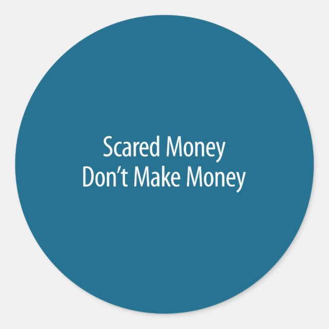 Sticker Rond Ed Money Don't Make Money -  (Devant)