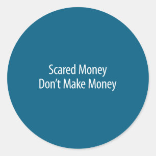Sticker Rond Ed Money ne fait pas d'argent -