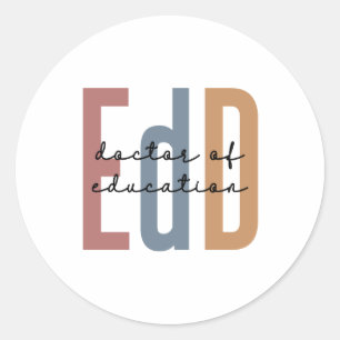 Sticker Rond EdD Docteur En Éducation