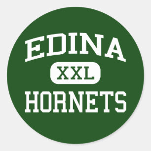 Sticker Rond Edina - Hornets - Lycée - Edina Minnesota