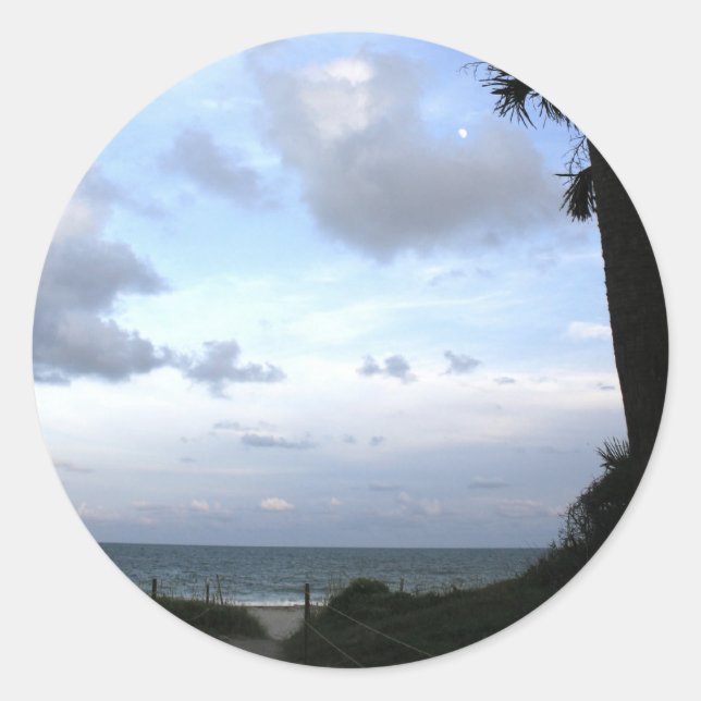 Sticker Rond Edisto Island SC (Devant)