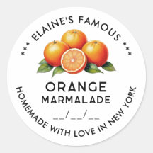 Éditeur de marmelade d'orange avec date