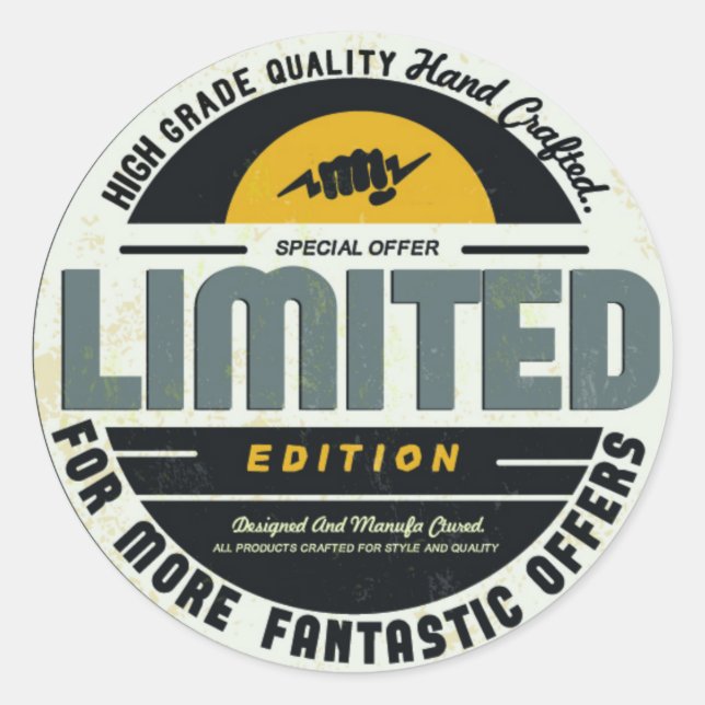 Sticker Rond Edition limitée (Devant)