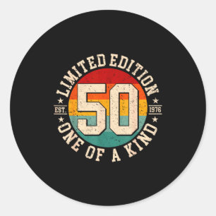 Sticker Rond édition limitée 50 ans vintage 1976