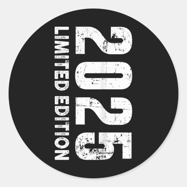 Sticker Rond Edition Limitée Et 2025 (Devant)