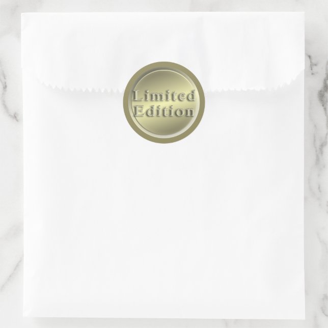 Sticker Rond Edition limitée Faux Gold (Sac)